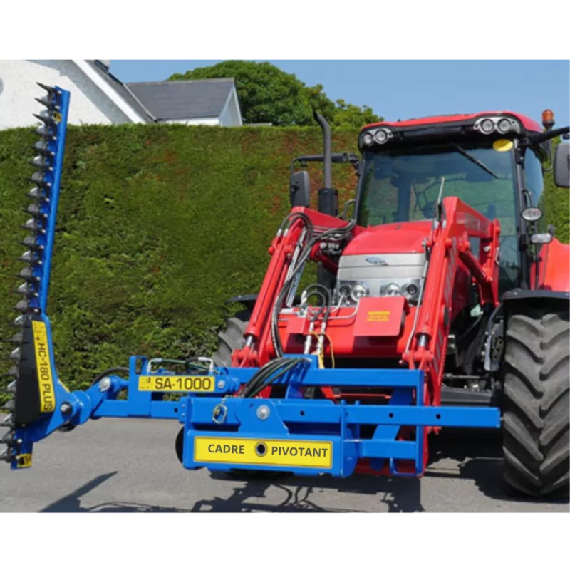 Taille haie sur tracteur